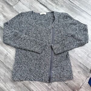 Boutique heavy zip sweater